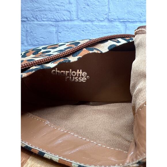 Charlotte Russe Cheetah Women's Bootie Shoes High Heel Zip Side Worn Once! SZ 7 - Picture 4 of 5